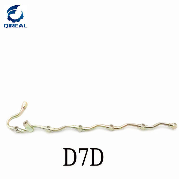 E210B Excavator Spare Part D6D fuel injector return pipe Iron
