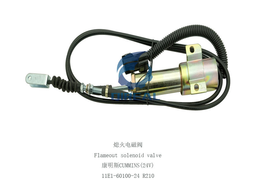 High Quality Flameout Solenoid Valve 11E1-60100-24 for Excavator R210 R215-7 DH220-5
